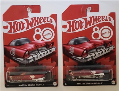 Hot Wheels 80th Anniversary Basic Car Die-Cast - Dream Mobile (Set of 2)