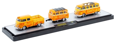 M2 Machines Coca-Cola Auto-Haulers TW40 - 1960 VW Double Cab Truck with 1960 VW 15-Window Bus