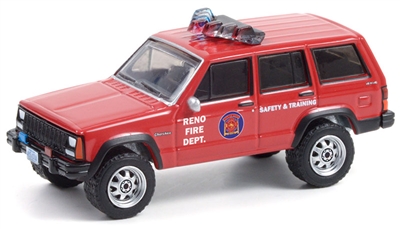 Greenlight Collectibles Fire & Rescue Series 1 - 1990 Jeep Cherokee (Reno NV Fire Dept)