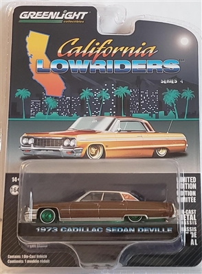 Greenlight Collectibles California Lowriders Series 4 - 1973 Cadillac Sedan deVille  (Green Machine)