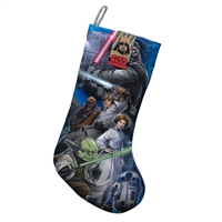 Kurt Adler 19" Holiday Stocking - Classic Star Wars Print