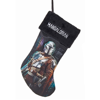 Kurt Adler 19" Holiday Stocking - Star Wars- Mandalorian The Child