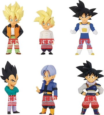 Dragonball Z World Collectible Figure Extra Costume Vol. 1 Series - Set of 6