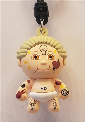 Monogram Garbage Pail Kids Series 2 Bag Clip - Tattoo Lou