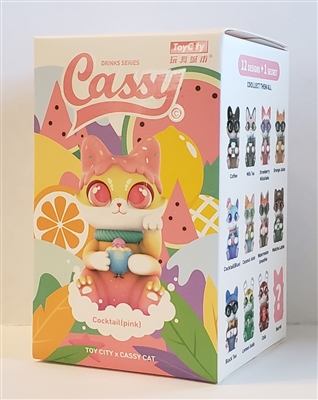 Cassy Cat Blind Box Series "Cassy Drinks" - One Random Blind Box