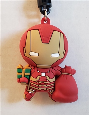 Monogram Marvel Holiday Collection 3D Bag Clip - Iron Man