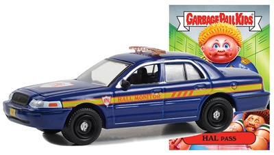 Greenlight Collectibles Garbage Pail Kids Series 5 - 2008 Ford Crown Victoria Police Interceptor (Hal Pass)