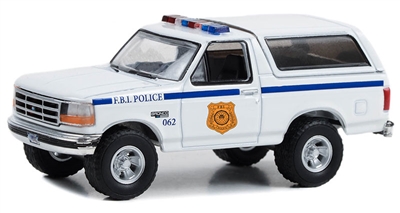 Greenlight Collectibles Hot Pursuit Hobby Exclusive FBI Edition - 1996 Ford Bronco XL