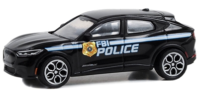 Greenlight Collectibles Hot Pursuit Hobby Exclusive FBI Edition - 2022 Ford Mustang Mach-E GT