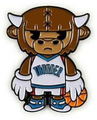 Kidrobot NBA Mascot Enamel Pins - Oklahoma City Thunder
