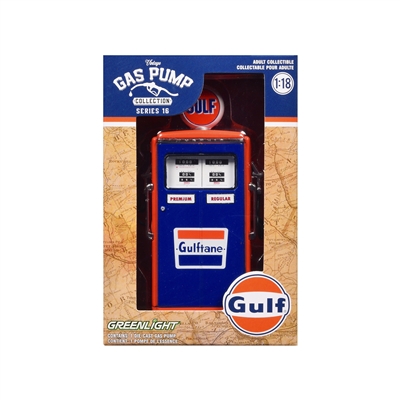 Greenlight Gas Pump Collection Series 16 - Gulf - 1954 Tokheim 350 Twin Gas Pump