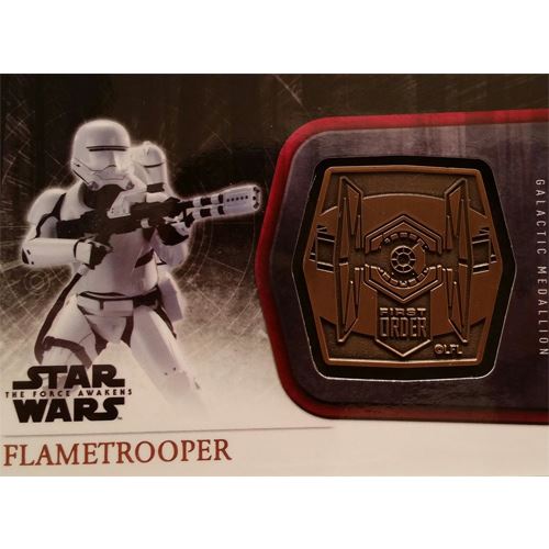 Topps 2015 The Force Awakens Series 1 - Flametrooper Bronze Medallion M-55