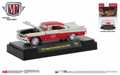 M2 Machines Coca-Cola Series BB01 - 1957 Dodge Custom Royal Lancer D500