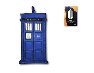 Kurt Adler 18" Holiday Stocking- Doctor Who TV Series Blue Tardis