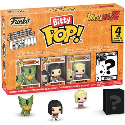 Funko Bitty POP!  Dragon Ball Z - Cell (1st Form), Androids 17 & 18 + Mystery