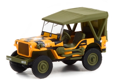 Greenlight Collectibles Battalion 64 Series 1 - 1943 Willys MB Jeep (U.S. Army Follow Me)