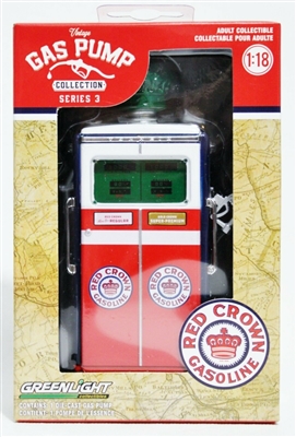 Greenlight Vintage Gas Pump Series 3 - 1954 Tokheim Twin Red Crown (14030-C) - Green Machine Chase