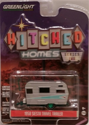 Greenlight - Hitched Homes Series 2 - 1958 Siesta Travel Trailer (Green Machine)