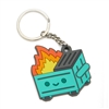 100% Soft Dumpster Fire Keychain