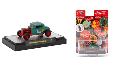 M2 Machines Coca-Cola Release A40 - â€‹â€‹1932 Ford Three Window Coupe (Chase)