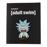 Kidrobot Adult Swim Enamel Pin Series 1 - Angry Rick  (Rick and Morty)