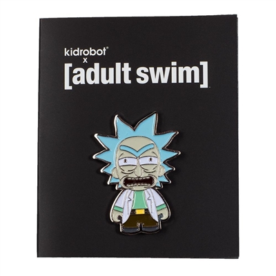 Kidrobot Adult Swim Enamel Pin Series 1 - Angry Rick  (Rick and Morty)