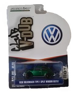 Greenlight - Gloss Black Series 1 Club V-Dub - 1938 Volkswagen Type 1 Split Window Beetle (Green Machine)