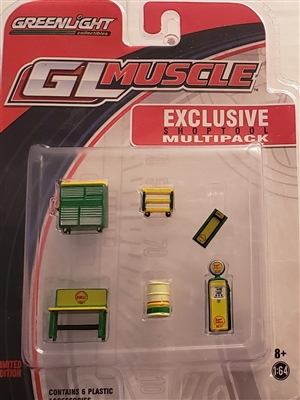 Greenlight GL Muscle Shoptool Multipack - Shell Oil
