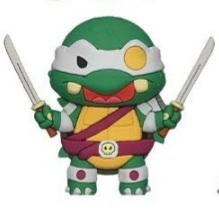 Monogram Retro Teenage Mutant Ninja Turtles Series 3  3D Foam Bag Clip - Slash