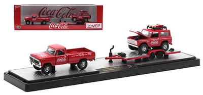 M2 Machines Coca-Cola Auto-Haulers TW11 - 1972 Ford F-250 Explorer 4x4 & 1966 Ford Bronco