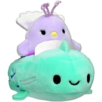 Squishmallow Squishville Vehicles - Elina the Peacock