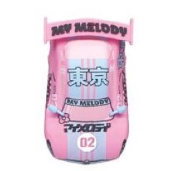Monogram Hello Kitty and Friends S3  3D Foam Bag Clip - My Melody Race Car