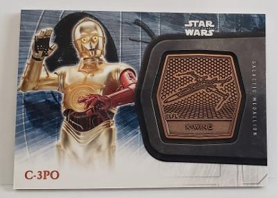 Topps 2016 The Force Awakens Series 2 - C-3PO Bronze Medallion  #30