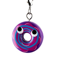 Kidrobot Yummy World Attack of the Donuts Keychain Series - Blue Swirl Drizzled Blueberry (2/24)
