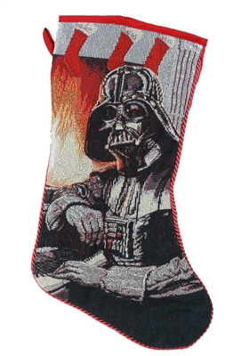 Kurt Adler 19" Holiday Stocking - Star Wars- Darth Vader Tapestry Stocking w/Cord Edge