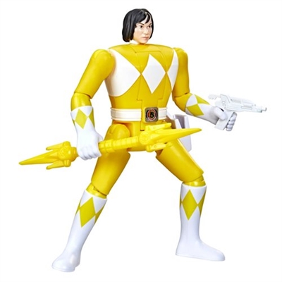 Power Rangers Retro-Morphin Fliphead Action Figure - Yellow Ranger (Trini)