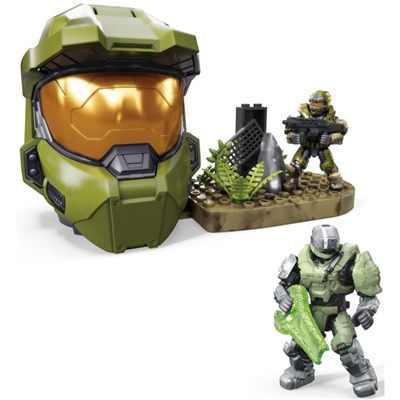 Mega Construx Halo Spartan Helmet Building Set - Last Spartan Standing