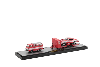 M2 Auto Haulers Coca-Cola Release TW05 - 1964 Dodge A100 Camper & 1966 Dodge Charger Gasser