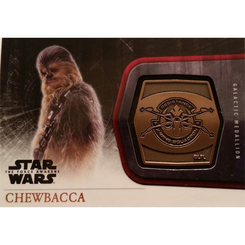 Topps 2015 The Force Awakens Series 1 - Chewbacca Bronze Medallion M-10
