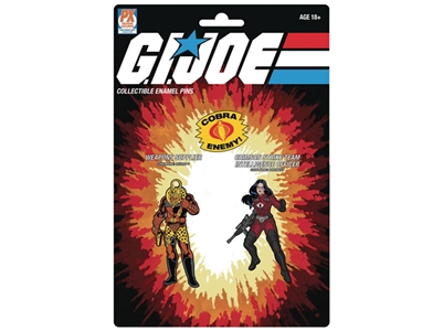 SDCC 2021 Previews Exclusive G.I. Joe Pin Set - Cobra Enemy Destro & Baroness