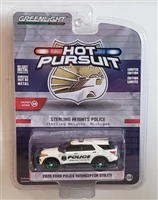 Greenlight Collectibles Hot Pursuit Series 38 - Sterling Heights 2020 Ford Police Interceptor Utility (Green Machine)