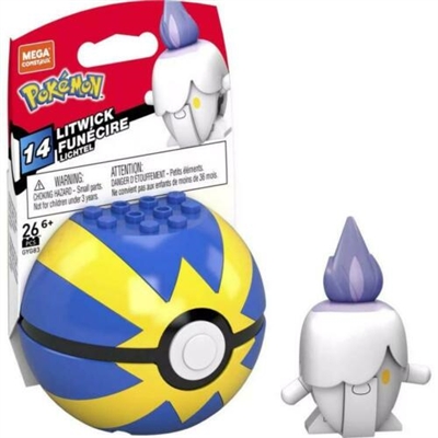 Mega Construx Pokemon Poke Ball Series 14 - Litwick