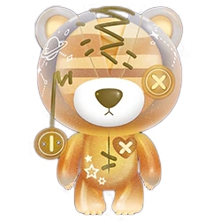 Joybrain Raggedy Teddy Shining Universe Series - Saturn