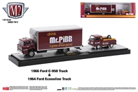 M2 Machines Coca-Cola Auto-Haulers Release TW12 - 1966 Ford C-950 Truck and 1964 Ford Econoline Truck