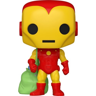 Funko Marvel Holiday POP!  Iron Man with Holiday Bag