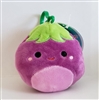 Squishmallow 3.5" Clip-on Fruit and Veggie Series - Glena the Eggplant