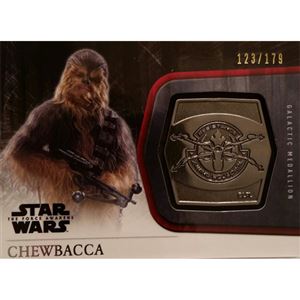 2015 Topps The Force Awakens Series 1 - Chewbacca Silver Medallion M-26 (123/179)
