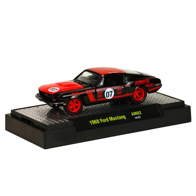 M2 Machines - Auto-Mods (AM02) - 1968 Ford Mustang- Black & Red