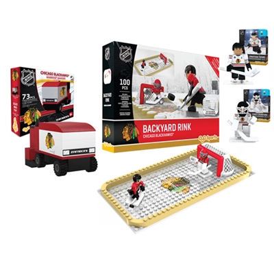 OYO- Bundle of 4- NHL Chicago Blackhawks Building Block Gift Set