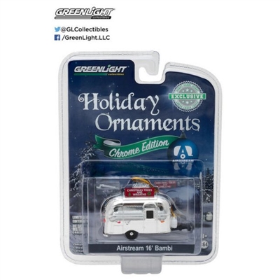 Greenlight - Holiday Ornaments Chrome Edition Airstream 16' Bambi (Hobby Exclusive)